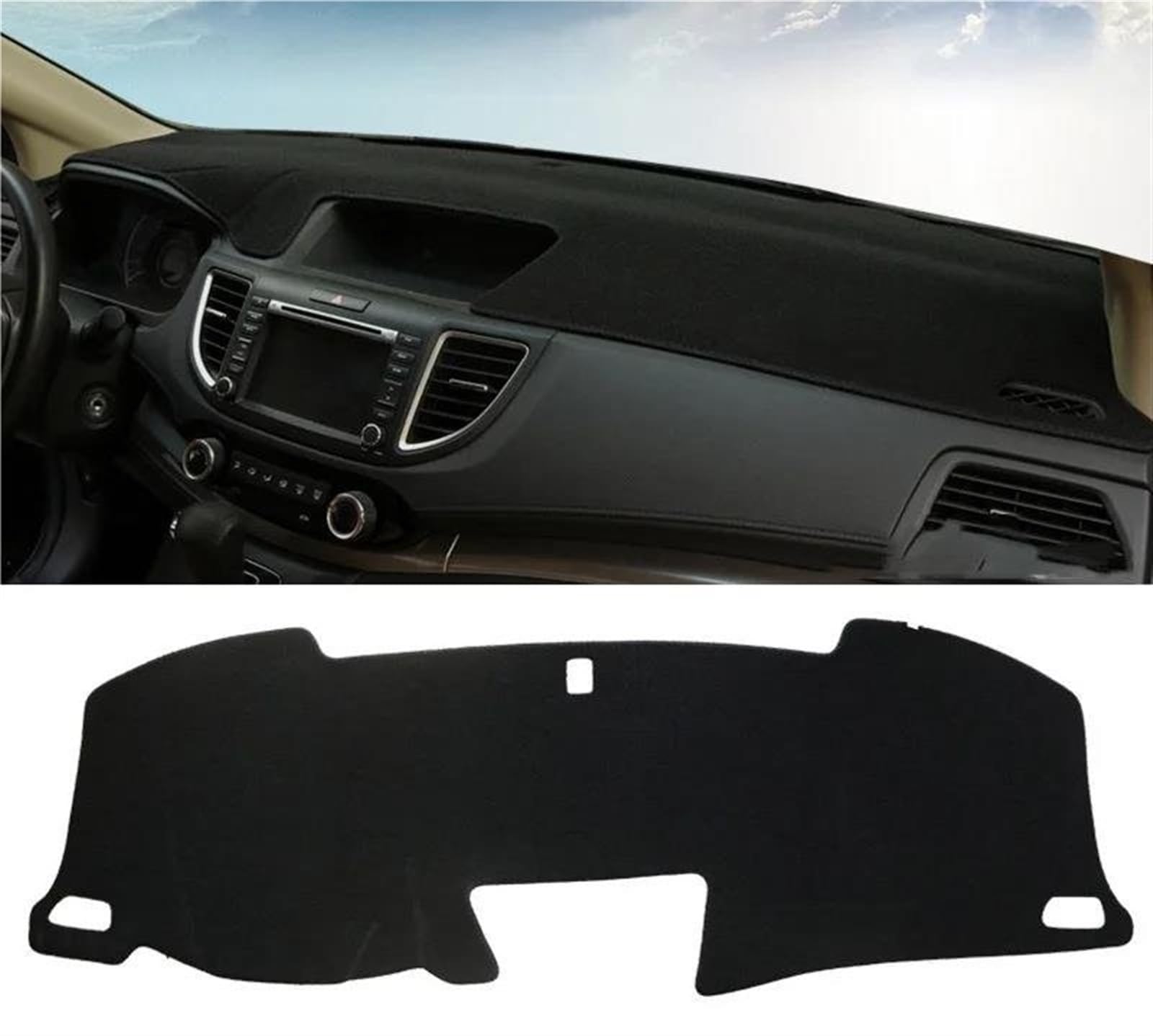 Armaturenbrett Abdeckung Matte Für CRV 5th 2017 2018 2019 2020 2021 2022 Auto Dashboard Abdeckung Matte Vermeiden Licht Pad Instrument Plattform Dashboard Teppich(2012-2016 Black Side) von ELDVSUA