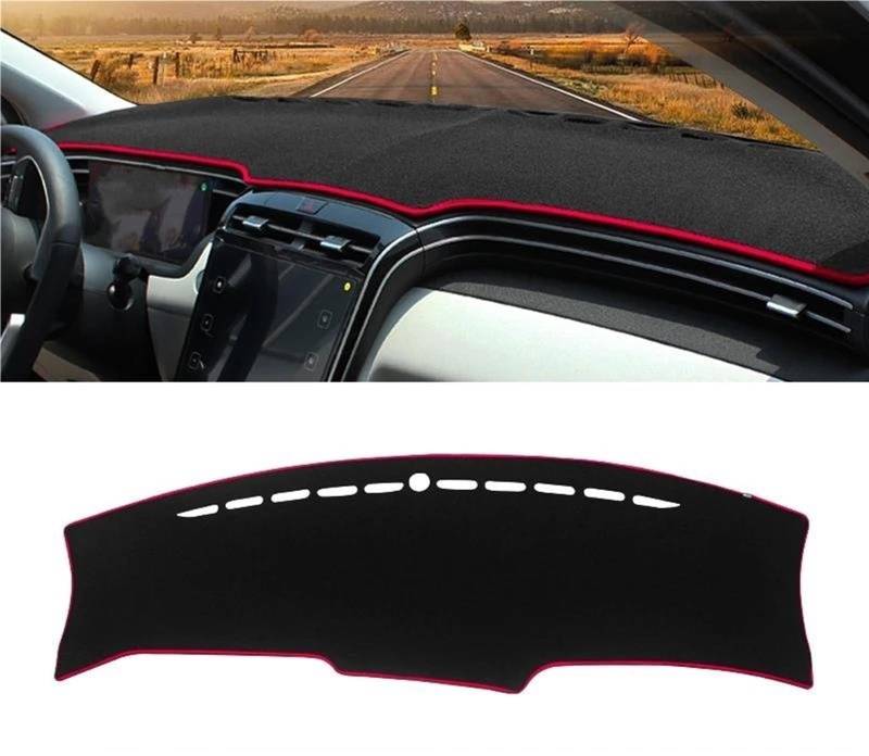 Armaturenbrett Abdeckung Matte Für Hyundai Für Tucson NX4 2021 2022 2023 2024 Auto-Armaturenbrett-Abdeckungsmatten Vermeiden Sie Lichtpads Sonnenschutzteppiche(A Red Side LHD) von ELDVSUA