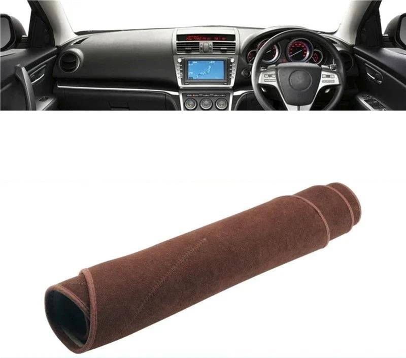 Armaturenbrett Abdeckung Matte Für Mazda 6 GH Für Atenza 2008 2009 2010 2011 2012 Auto Armaturenbrett Sonnenschutz Abdeckung Instrumententafel Matte Unterlage(B RHD Brown) von ELDVSUA