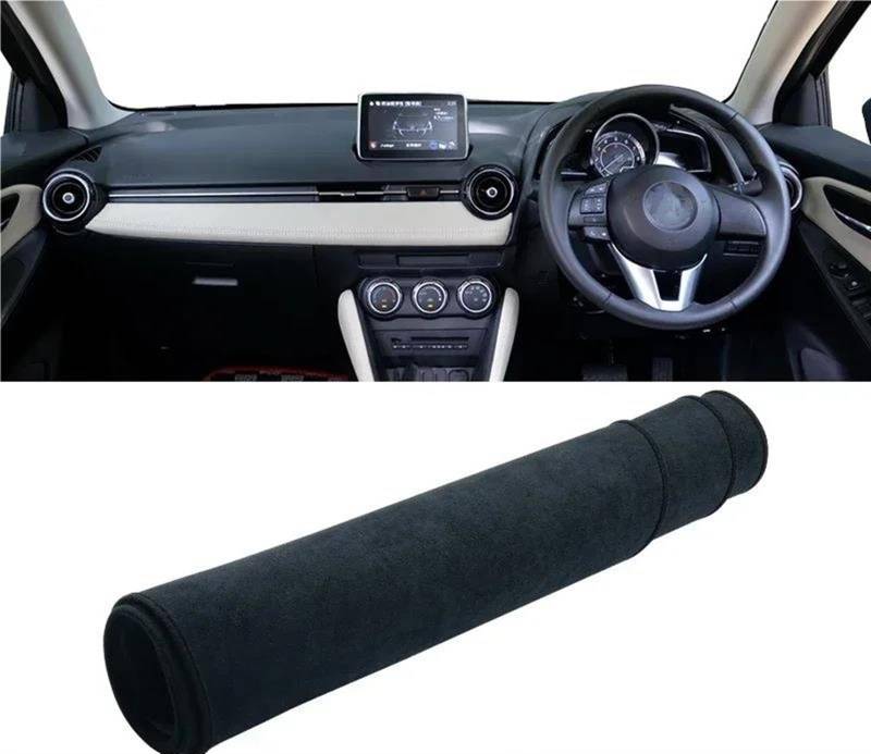 Armaturenbrett Abdeckung Matte Für Mazda Für CX-3 2014 2015 2016 2017 2018 2019 2020 2021 2022 2023 Auto-Armaturenbrett-Sonnenschutz-Abdeckungsmatte Rutschfestes Pad(B RHD Black) von ELDVSUA