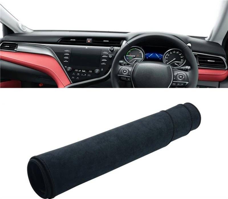 Armaturenbrett Abdeckung Matte Für Toyota Für Camry XV70 Für Hybrid 2018 2019 2020 2021 2022 2023 2024 Auto Dashboard Abdeckung Dash Matte Sonnenschutz Pad(B RHD Black) von ELDVSUA