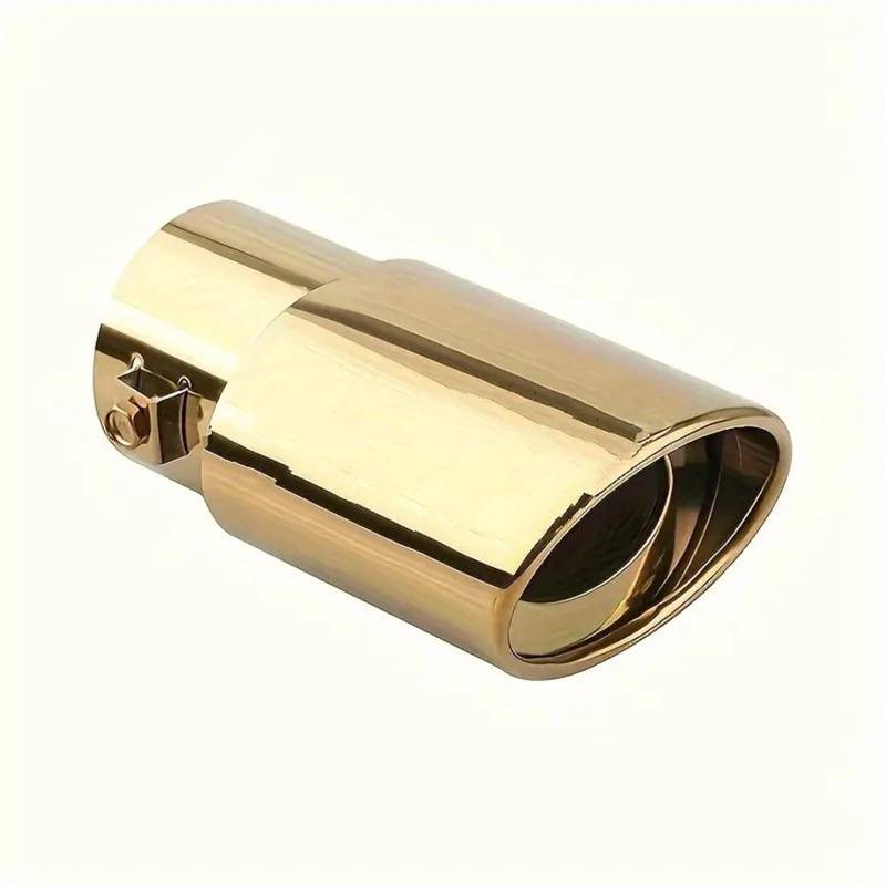 Auto Auspuffrohr 63mm Kaliber Automotive Universal Auspuff Metall Schalldämpfer Spitze Edelstahl Gerade Biegen Auspuffrohr Schwanz Schalldämpfer Spitze Rohr AUT Abgasrohrleitungen von ELDVSUA