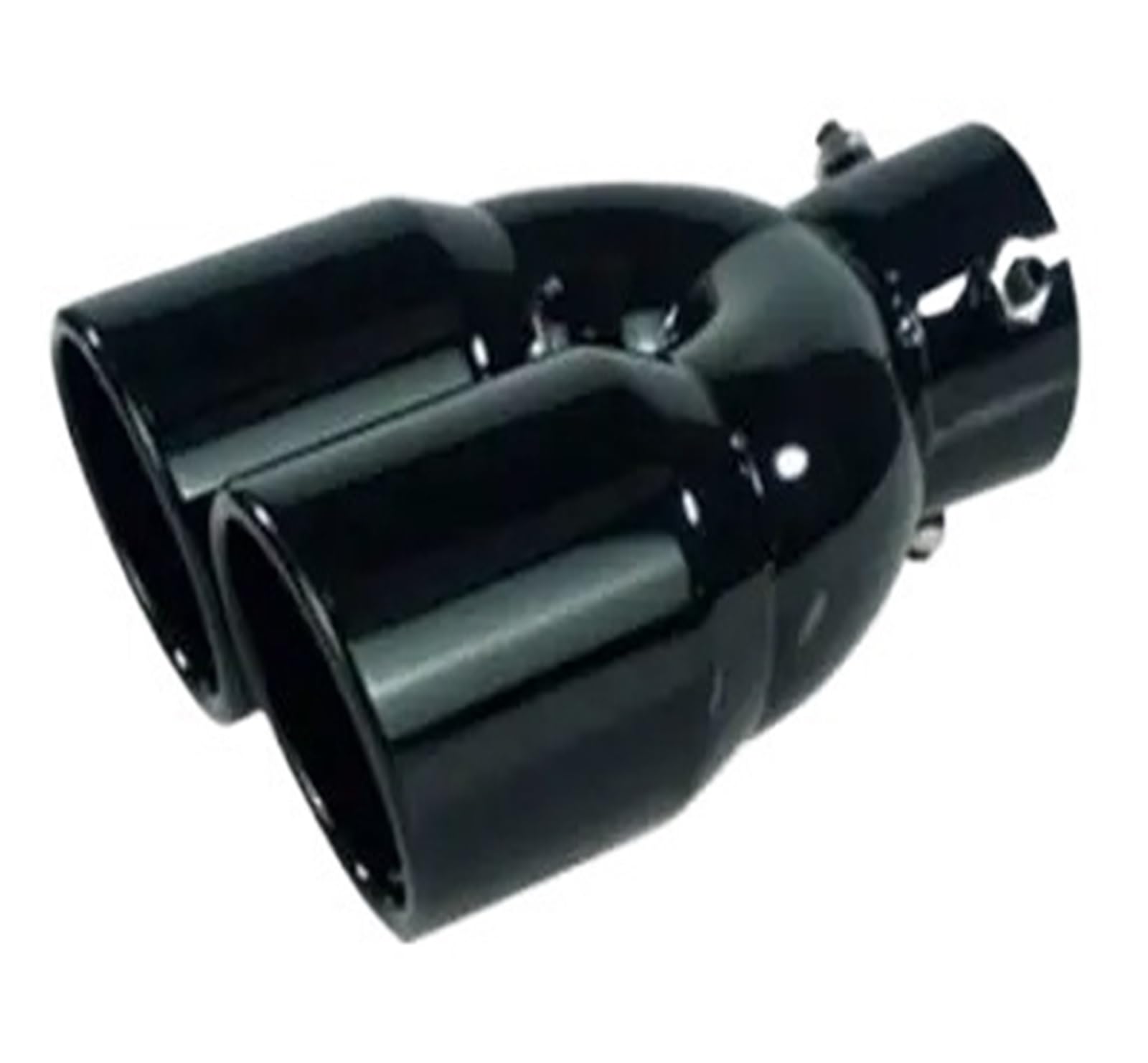 Auto Auspuffrohr Universal Auto Einlass Doppel-Barrel Hinten Auspuff Spitze Endrohr Schalldämpfer Outlet Edelstahl Auto Zubehör Abgasrohrleitungen von ELDVSUA