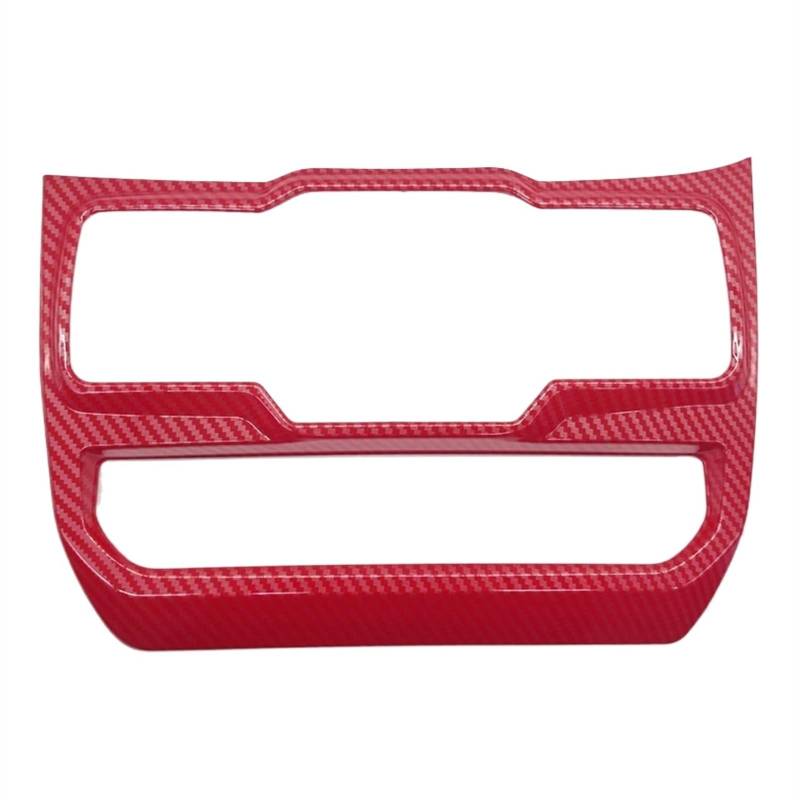 Automobilinnenraum Für Jeep Für Wrangler Für JL JLU Für Gladiator JT 2018 2019 2020 2021 2022 Center Dash Fenster Schalter Panel Trim Abdeckung Innen Innenraum Interieur Zubehör(Red Carbon Fiber) von ELDVSUA