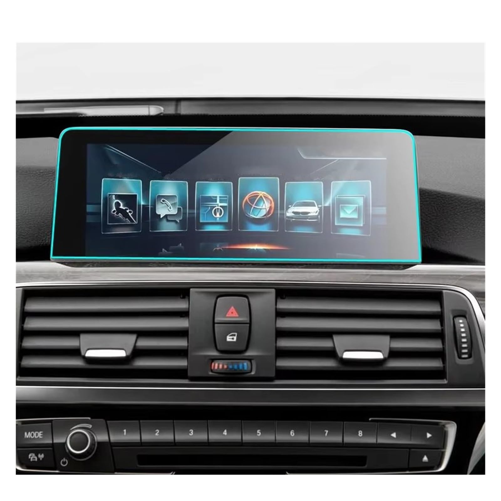 Displayschutz-Folie Für 2 3 4 Serie F20 F21 F22 F30 F31 F32 F34 Gehärtetem Glas GPS Navigation Displayschutzfolie Displayschutz von ELDVSUA