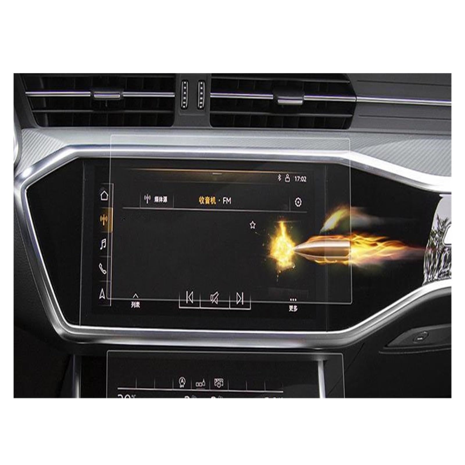 Displayschutz-Folie Für A6 Für A7 Für A8 2018 2019 2020 Anti-Kratz-Kontrolle Auto GPS-Navigation Touchscreen Gehärteter Film Schutzaufkleber Displayschutz von ELDVSUA