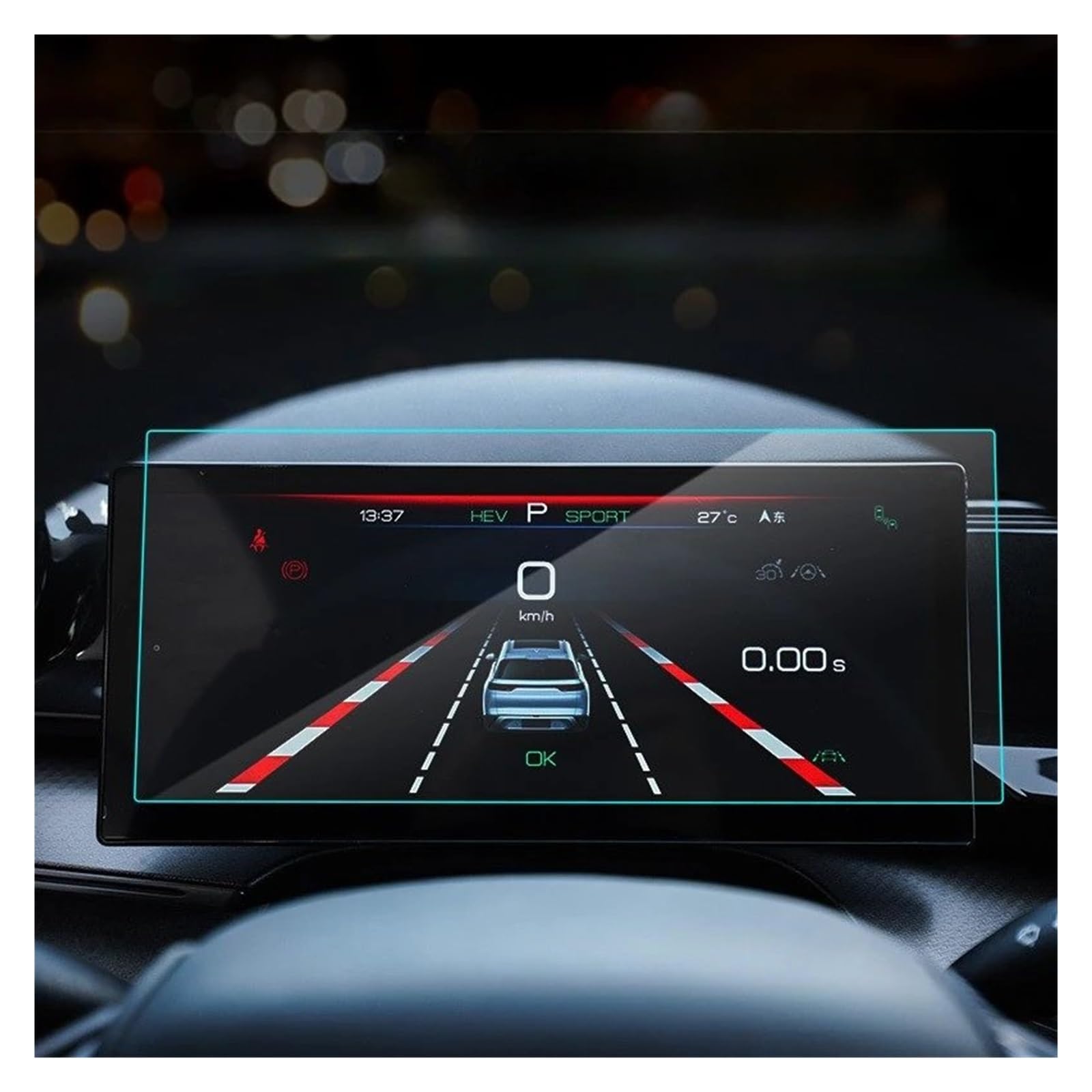 Displayschutz-Folie Für BYD Für Seal 2023 15,6 Zoll Auto GPS Navigation Schutzfolie LCD-Bildschirm Kratzschutzfolie Passend Für Gehärtetes Glas Schutz Displayschutz von ELDVSUA