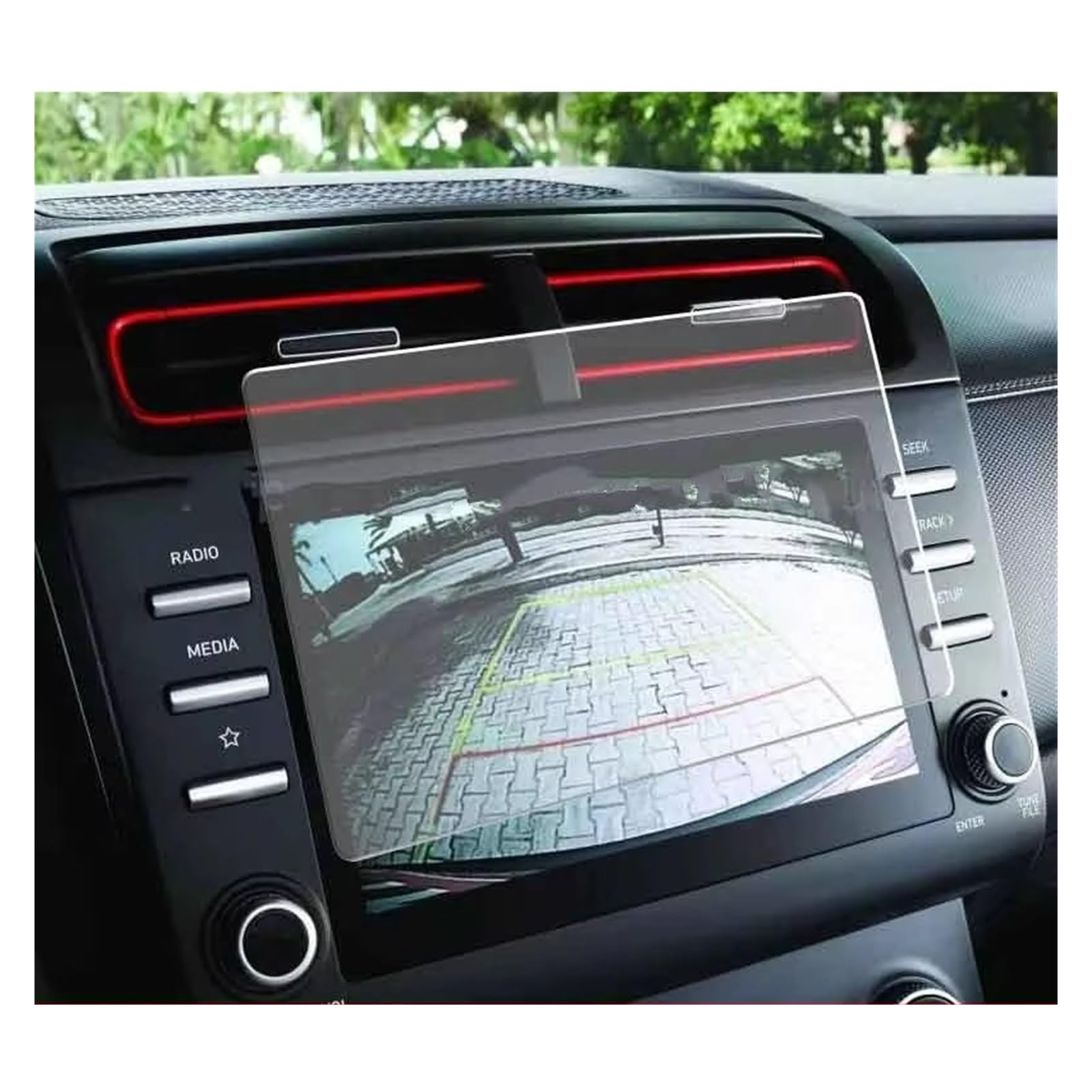 Displayschutz-Folie Für Hyundai Für Creta 2021 2022 Auto-Infotainment-GPS-Radio-Navigation Innenausstattung Displayschutzfolie Aus Gehärtetem Glas Displayschutz von ELDVSUA