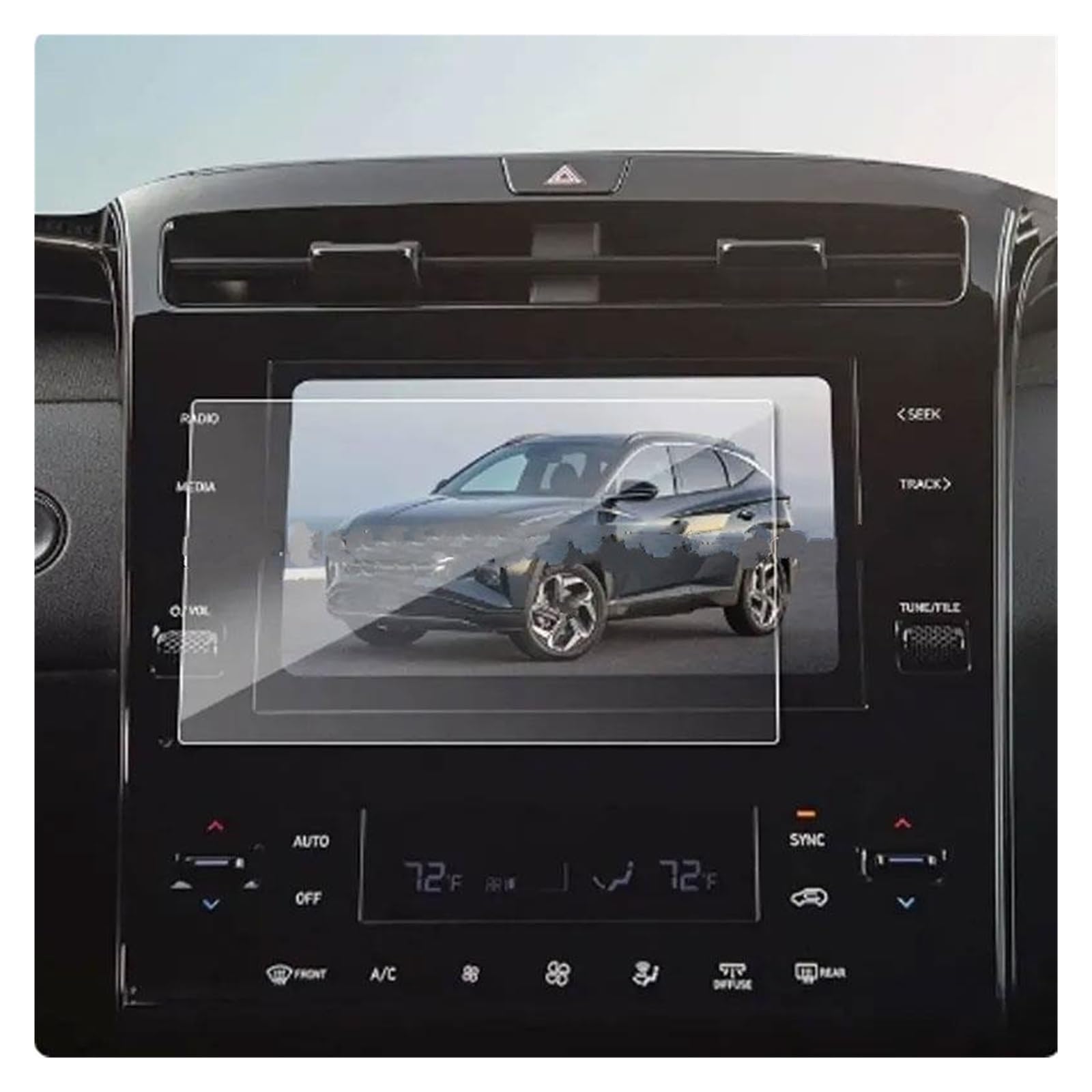 Displayschutz-Folie Für Hyundai Für Tucson NX4 2022 2023 8 Zoll 10,25 Zoll Auto-GPS-Navigationsbildschirm Kratzfester Schutzfilm Aus Gehärtetem Glas Displayschutz von ELDVSUA