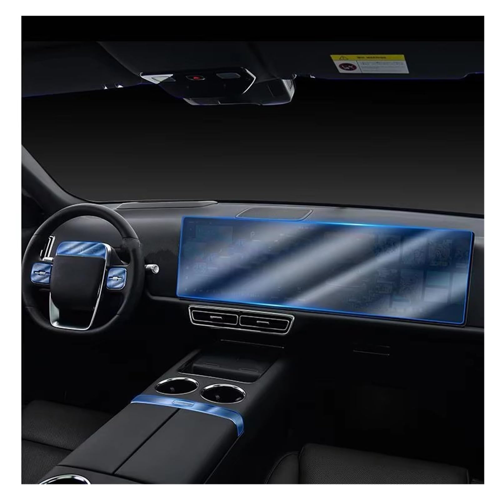 Displayschutz-Folie Für Li Auto LIXIANG L7/L8/L9 2022-2023 Autoinnenausstattung Mittelkonsole Transparente TPU-Schutzfolie Kratzfester TPU-Displayschutz Displayschutz von ELDVSUA