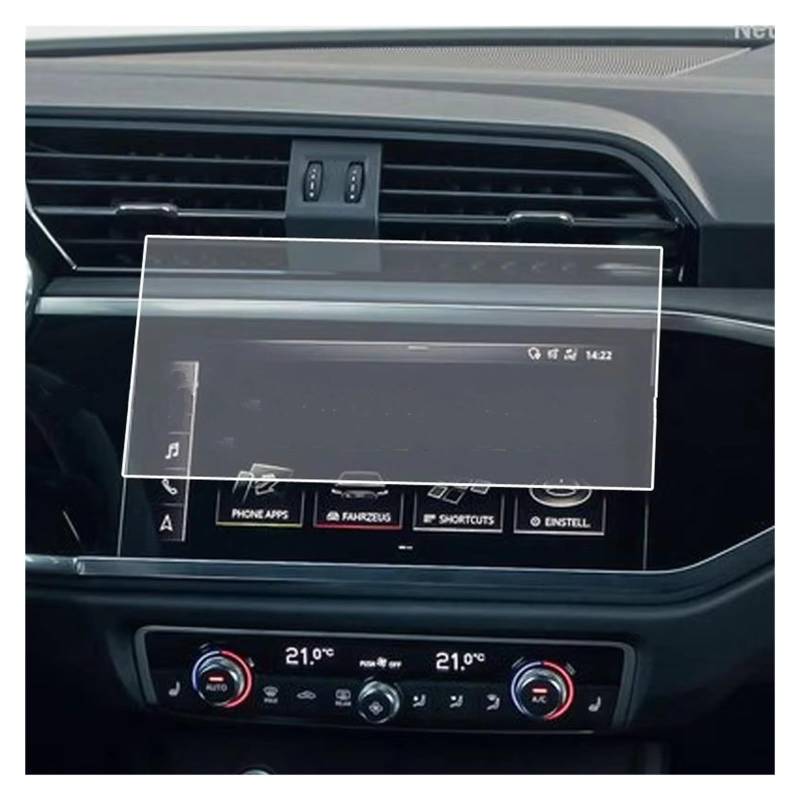 Displayschutz-Folie Für Q3 Sportback 2021 2022 Navigation Panel LCD Screen Protector Film Gehärtetem Glas Screen Protector Displayschutz von ELDVSUA