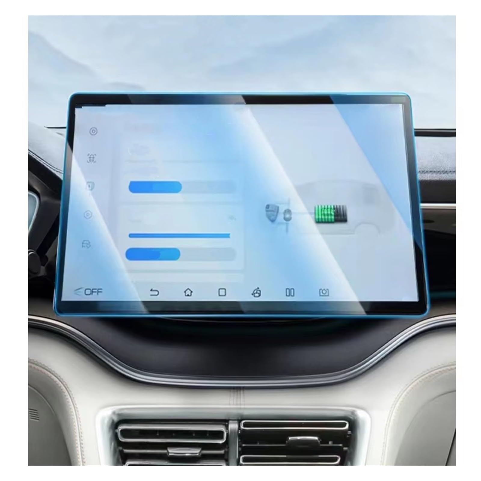 Displayschutz-Folie Für Song Für Plus Für EV Für Plus-dmi 2022 GPS-Navigation Und Dashboard-LCD-Touchscreen Aus Gehärtetem Glas Schutzfolie Displayschutz von ELDVSUA