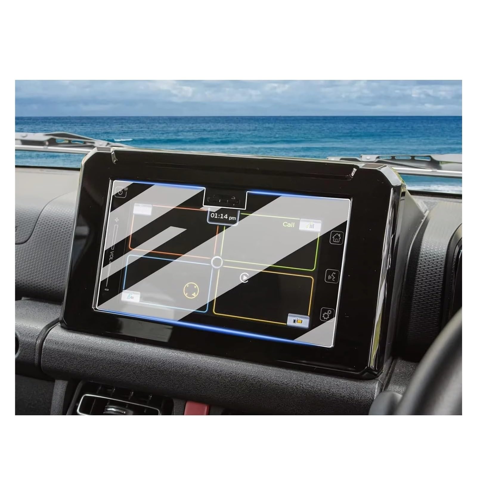 Displayschutz-Folie Für Suzuki Für Swift 2017-2020 2021 2022 2023 7 Zoll Auto LCD GPS Navigation Touchscreen Filmschutz Aus Gehärtetem Glas Displayschutz von ELDVSUA