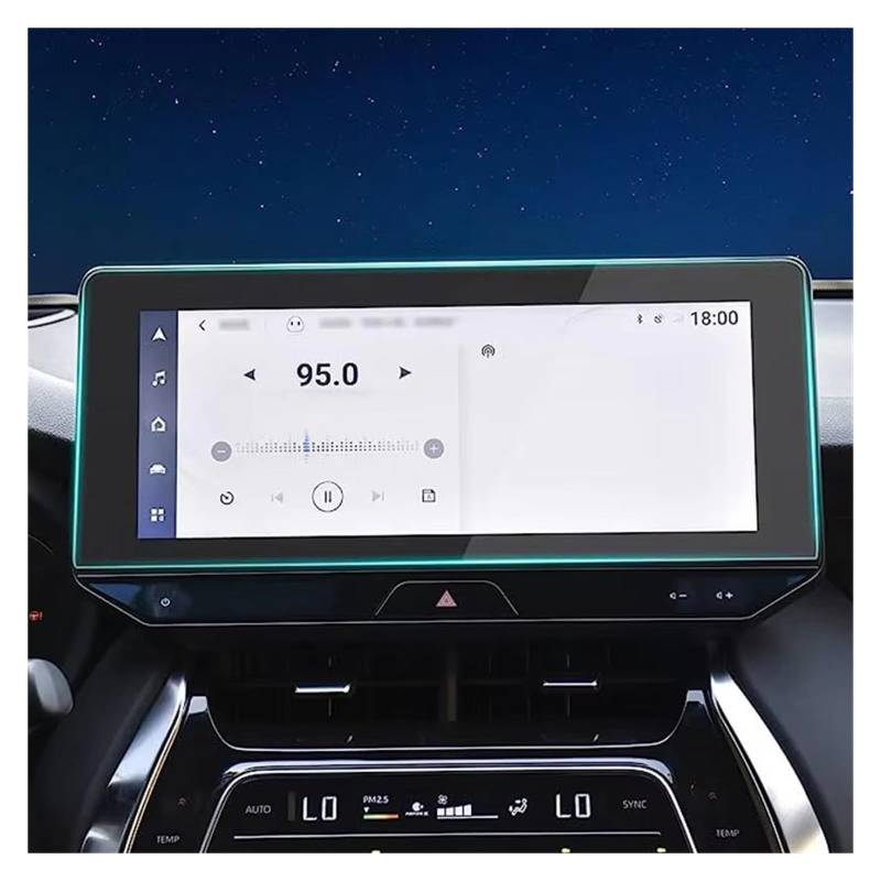 Displayschutz-Folie Für Toyota Für Harrier Für Venza 2021 2022 2023 12,3 Zoll Auto-Infotainment-GPS-Navigationszentrum Touch-Display Gehärtetes Glas Displayschutz von ELDVSUA