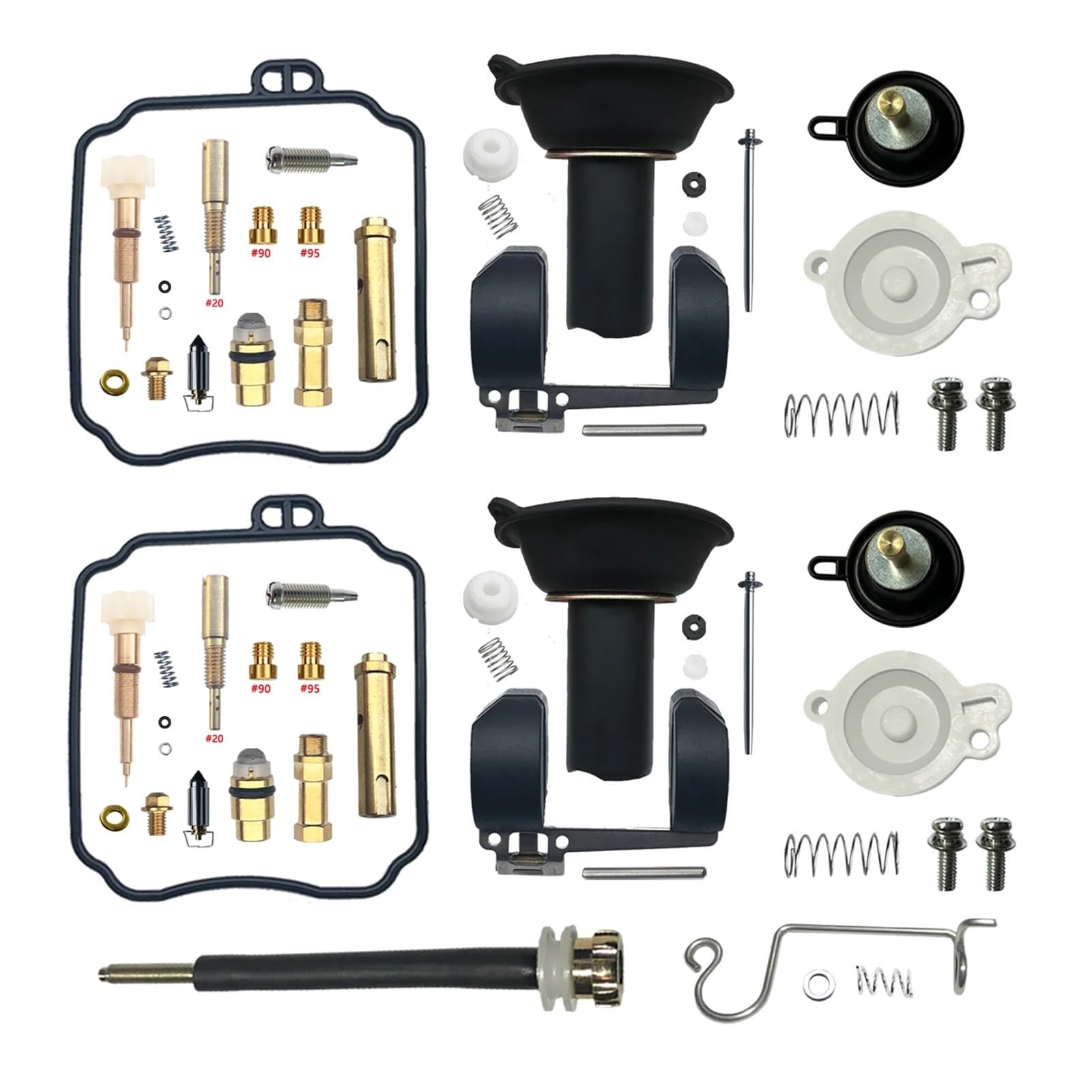 ErsatzVergaser Für V-Star DRAGSTAR XVS650 Vergaser Reparatur Kit Motorrad Carb Float Membran Aircut Gas Schraube Set Teile Motor vergaser(All) von ELDVSUA