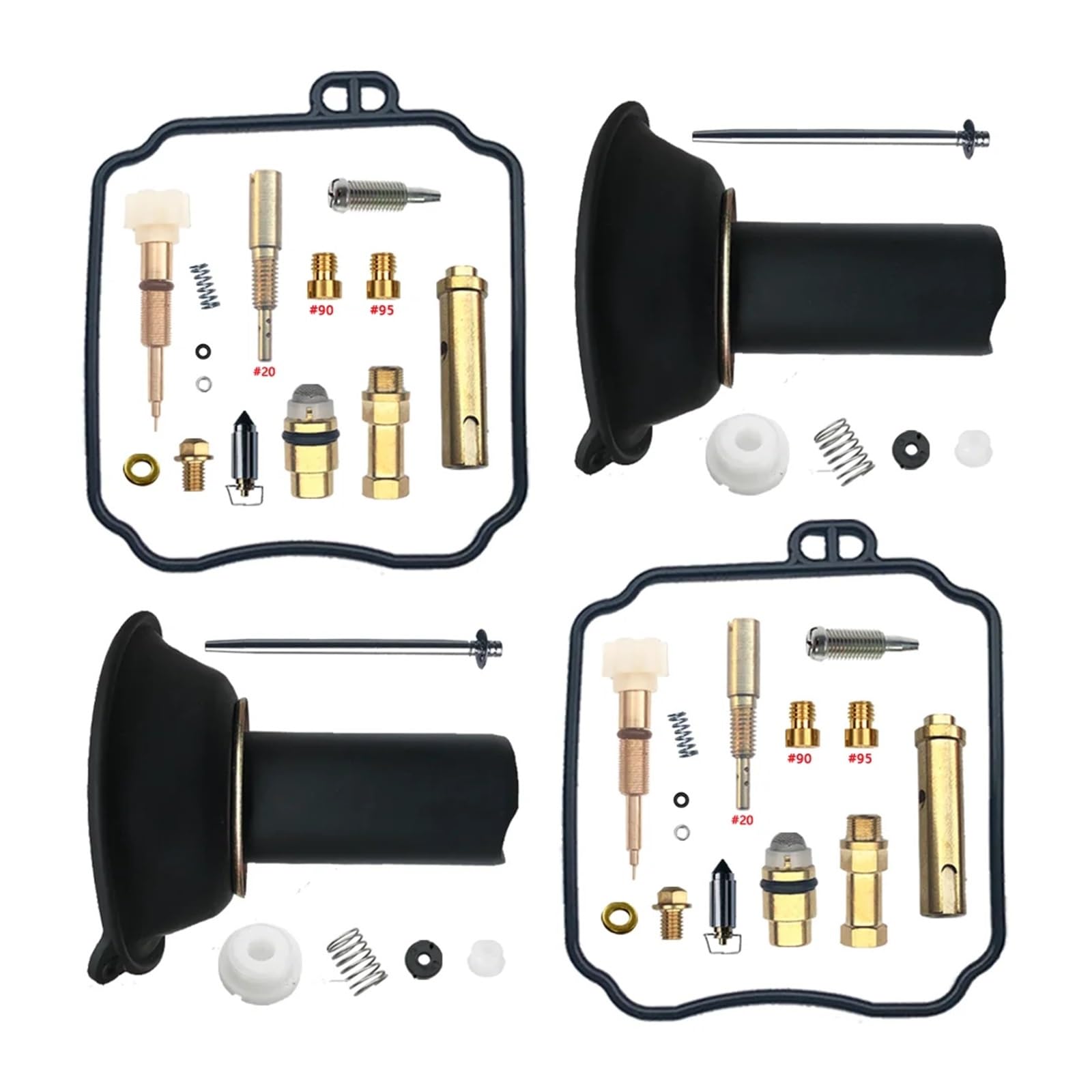 ErsatzVergaser Für V-Star DRAGSTAR XVS650 Vergaser Reparatur Kit Motorrad Carb Float Membran Aircut Gas Schraube Set Teile Motor vergaser(B3) von ELDVSUA