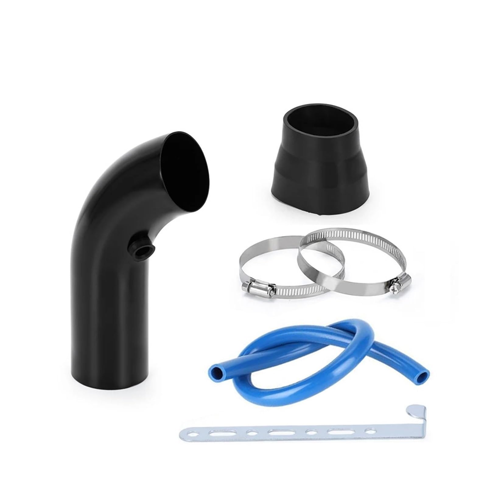 Luftansaugschlauch 3 "76mm Universal Aluminium Auto Lufteinlass Rohr Kit 3 Zoll Racing Auto Kaltlufteinlass Aluminium Rohr Luftfilter Auto Lufteinlass von ELDVSUA