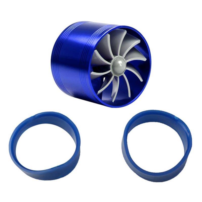 Luftansaugschlauch Doppel Kompressor Auto Turbo Air Intake Turbine Gas Fuel Saver Fan Turbine Mit Einzelnen Propeller 6,4 * 5cm Für Air Intake C7S6 Auto Lufteinlass von ELDVSUA