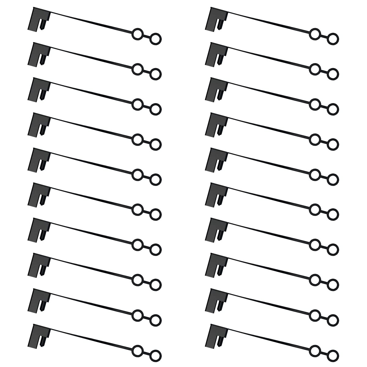 ELFCULB 2-poliger Stecker-Ersatz-Wetterkappe, SAE wasserdichte Abdeckkappe für SAE-Stecker (20 Stück) von ELFCULB