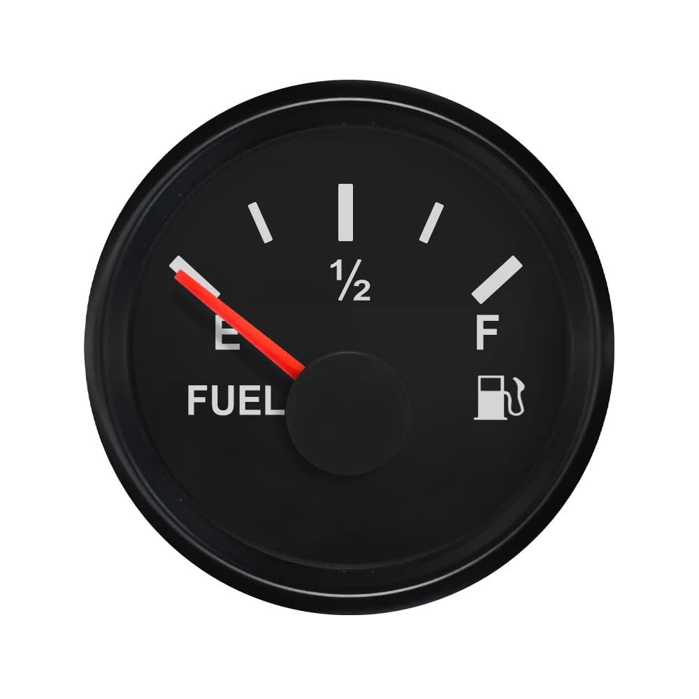ELING 52 mm Kraftstoffstandsanzeige 0-90 Ohm mit Hintergrundbeleuchtung für PKW LKW Schiffe 12V 24V von ELING