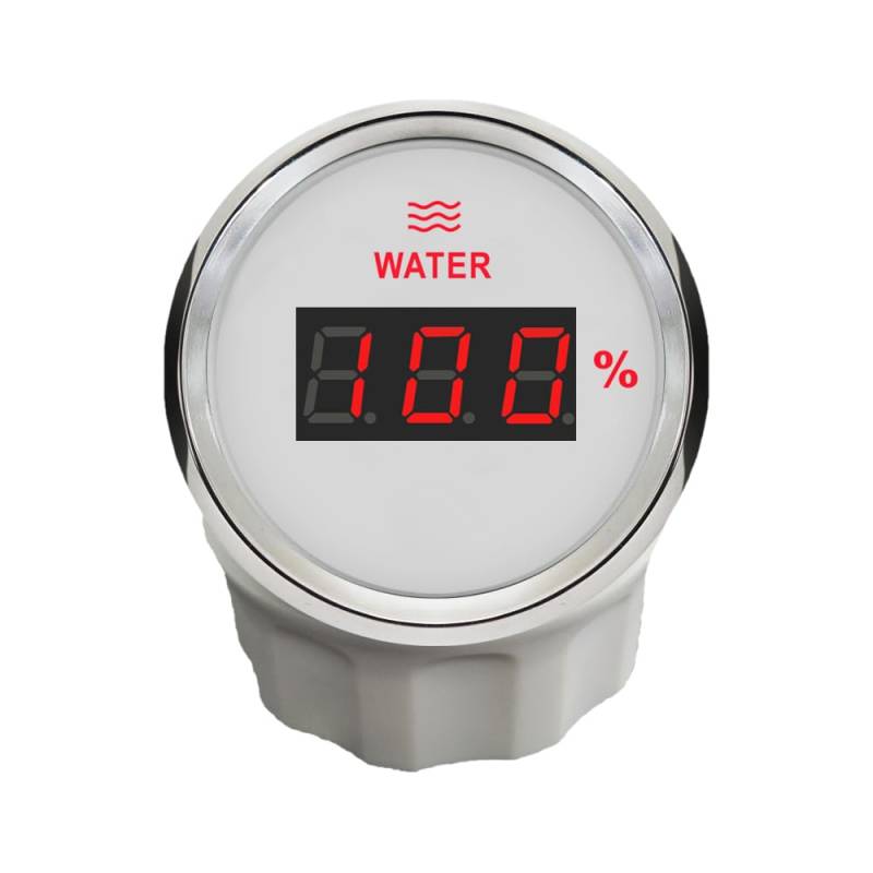 ELING 52 mm digitaler Wasserstandsmesser 0–190 Ohm mit roter Hintergrundbeleuchtung 12 V 24 V für PKW LKW von ELING