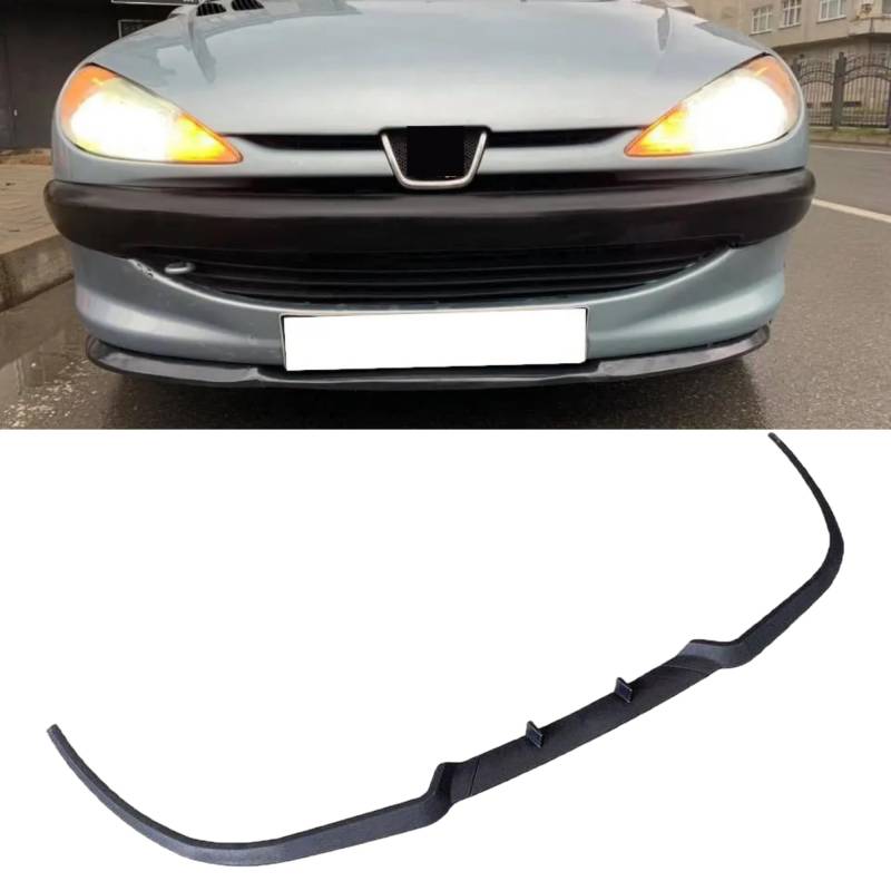 ELIT TUNING STORE Für Peugeot 206 207 306 Cupra R Frontstoßstange Lıp Spoiler Lıp Universal 3 Stück Karosserie Kit Sport Tuning Protector Autozubehör Außenteile von ELIT TUNING STORE