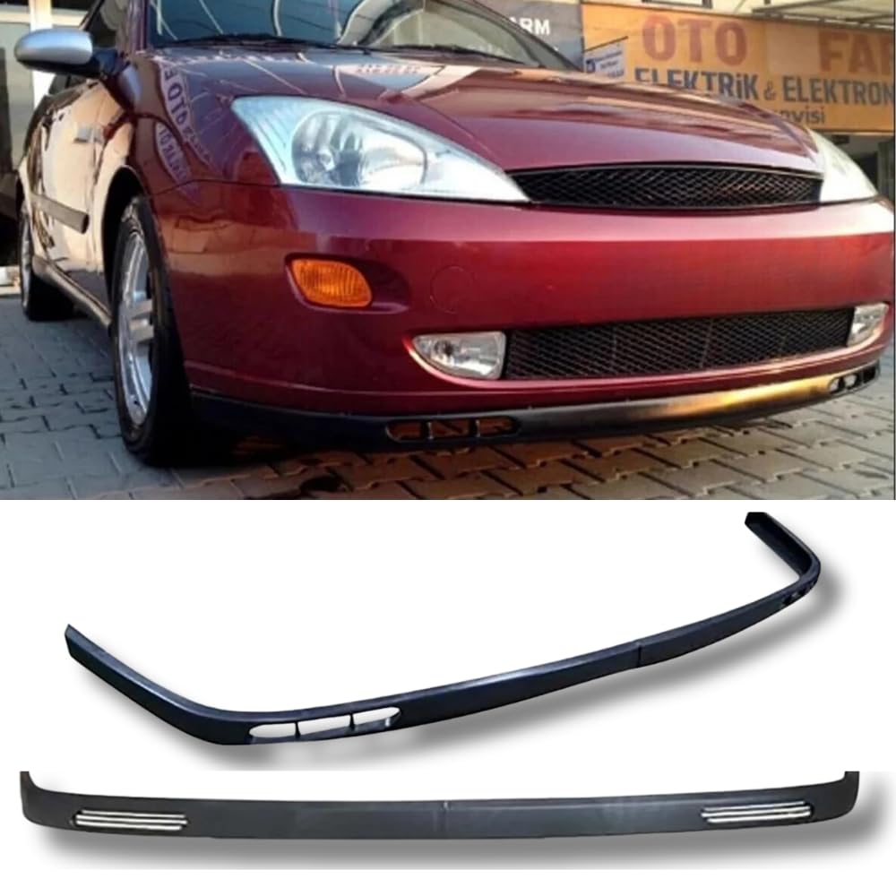 Für Ford Focus Mk1 2 Stück Frontstoßstangenlippe Karosserie-Kit Spoiler Splitter Diffusor Hohe Qualität ABS-Kunststoff Professionelle Tuningteile (Modell 1) von ELIT TUNING STORE