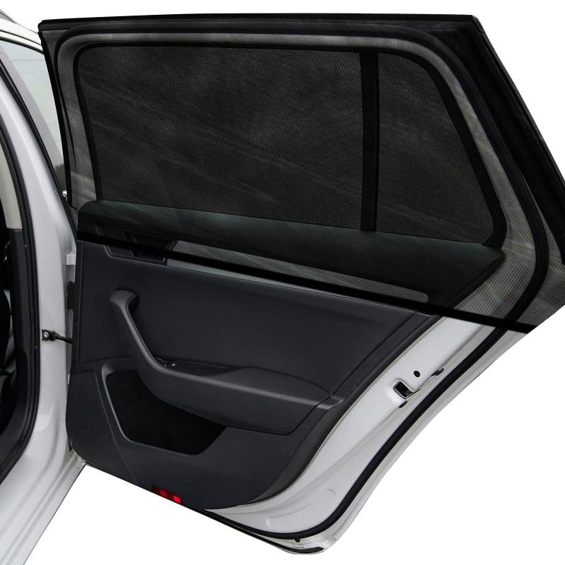 2 Stück Seitenscheibe Sonnenschutz Auto Baby für Dacia Sandero/Stepway II 2013-, Auto Fenster Elastisch Mesh Fensterabdeckung Atmungsaktive Sonnenschutz Vorhang,B Rear von ELNas