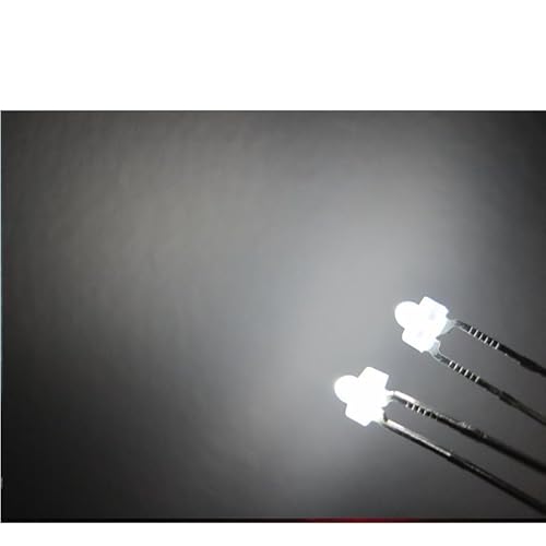 elpohl 10x LED Leuchtdioden 1,8mm, Farbe nach Auswahl (blau, rot, grün, gelb, orange, weiß) diffus diffuses, gefärbtes Gehäuse (weiß- klar) von ELPOHL