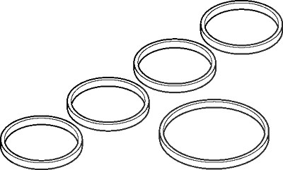 Elring Dichtungssatz, Ansaugkrümmer [Hersteller-Nr. 207.210] für Alfa Romeo, Chevrolet, Fiat, Opel von ELRING