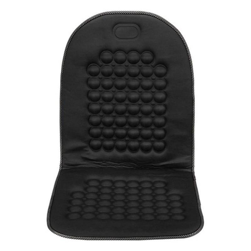 ELTOX Autositzbezüge,Auto Sitzbezüge Universal-bequemes Auto Van Sitzbezug Massage Gesundheit Kissen-Schutz-Auto-Sitzabdeckung Magnetic Massage-Kissen (Color : Black) von ELTOX