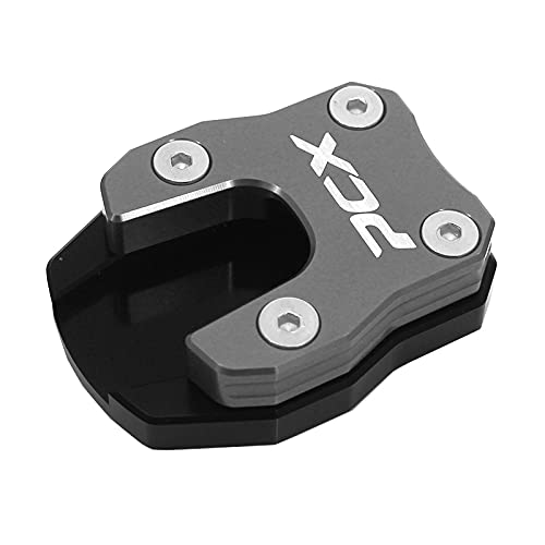 ELTOX Kickstand Sidestand Extension Plate Motorrad-CNC-Kickstand-Fuß-Standseitig-Stütz-Verlängerung Vergrößerungskissen Seitenständer Vergrößern Platte (Color : Titanium) von ELTOX