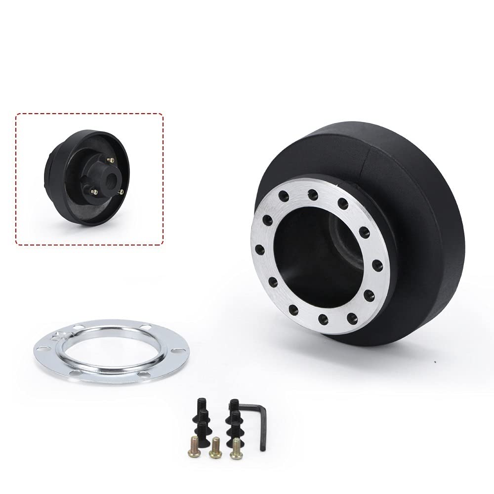 Lenkradnaben,Lenkradnaben adapter Racing-Lenkrad-Hub-Adapter-Kit-Passend for BMW E36. Schwarz VR-HUB-E36 von ELTOX