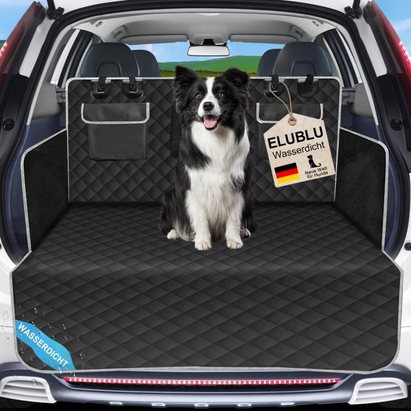 ELUBLU Hundedecke Auto RüCkbank,Hunde Autositz RüCkbank,Autoschondecke Hund RüCksitz Wasserdicht & Kratzfest,FüR Hund Kofferraumschutz Ideal FüR Auto RüCkbank Inkl Seitenschutz Und Sichtfenster von ELUBLU