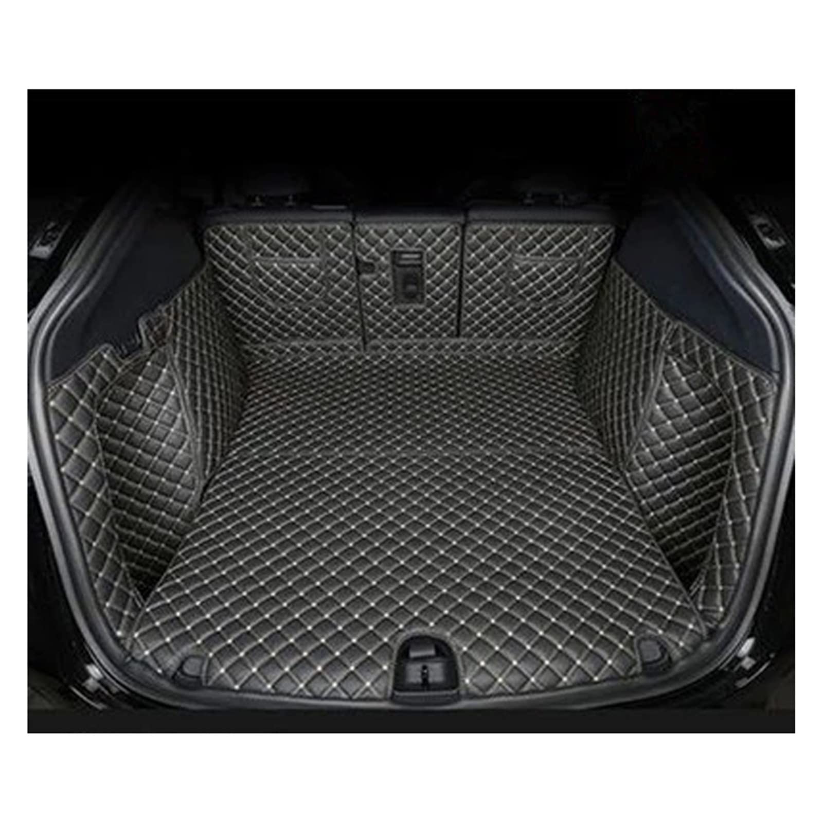 Auto Kofferraumschutz Für Tesla Für Model Y 2021 Kompletter Satz Kofferraummatten Cargo Liner Mats Boot Carpets Kofferraum Matte (Farbe : Black beige) von EMENAR