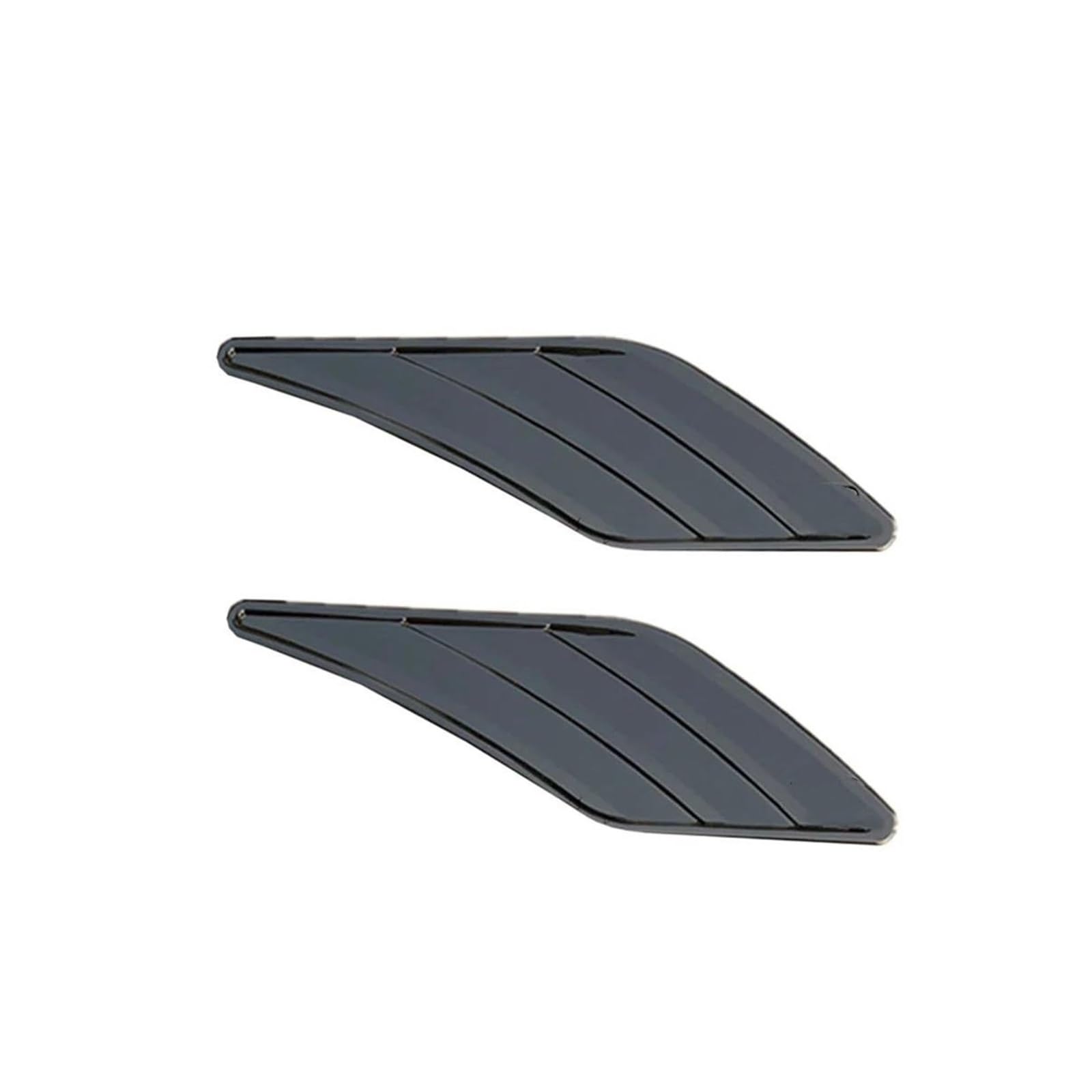 EMIGOS Für A-UDI A3 8P 8V A4 B8 A5 A6 C6 C7 A7 A8 Q3 Q5 Q7 RS5 RS6 RS7 S3 S4 S5 TT Auto Air Vent Aufkleber Seite Kotflügel Aufkleber Universal Diffusor Splitter Frontspoiler (Color : B Glossy Black) von EMIGOS