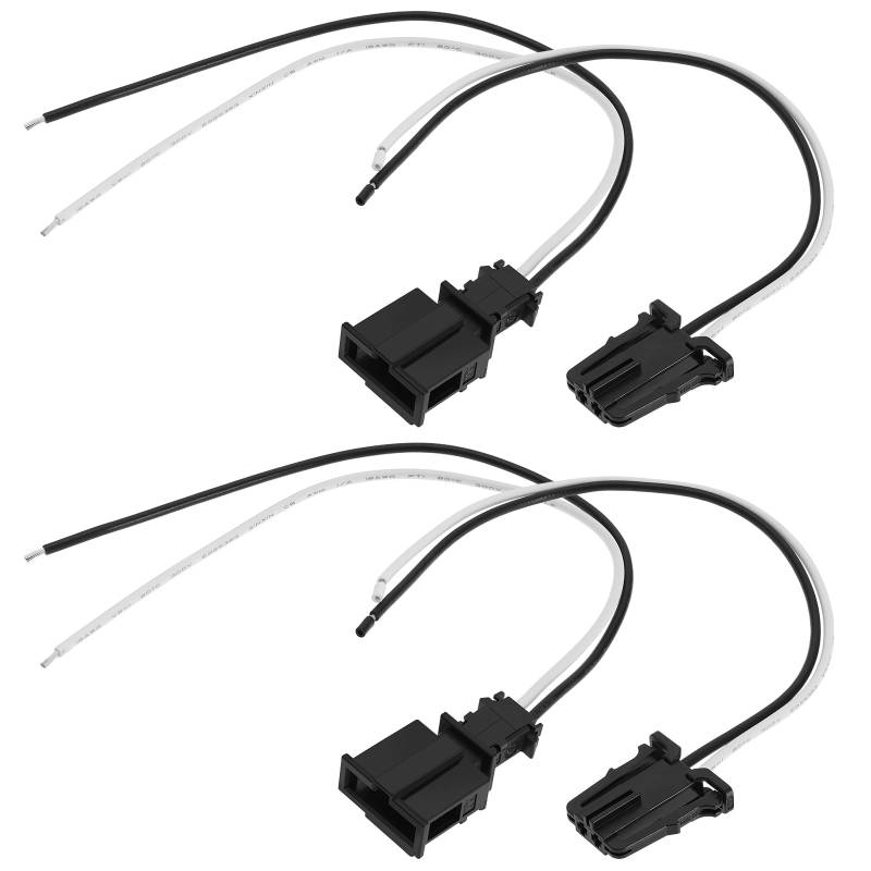 EMSea 2 Sätze 2-poliger Stecker Und Buchsenkabel Kompatibel mit VW Kompatibel mit Audi Kfz Hochtöner Sensor Kabelbaumstecker Fahrzeugzubehör 3B0972702 3B0972712 von EMSea