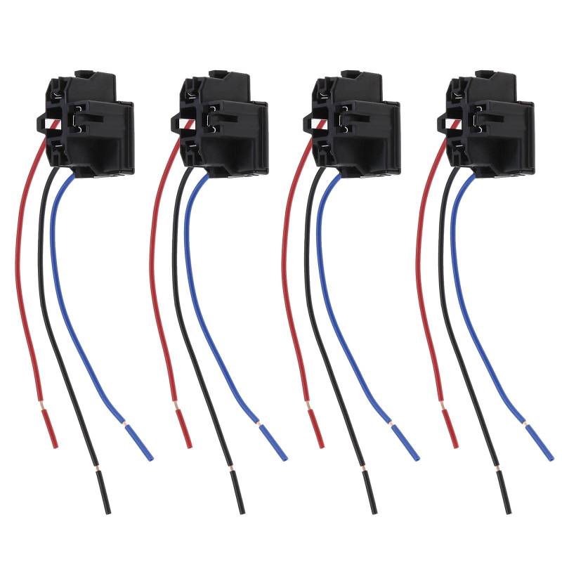 EMSea 4 Stücke H4 12V Auto Licht Steckdose Scheinwerfer Kabelbaum Adapter H4 Buchse Verkabelung H4 Buchse Kabelbaum Stecker Adapter für Auto Lampenfassung von EMSea