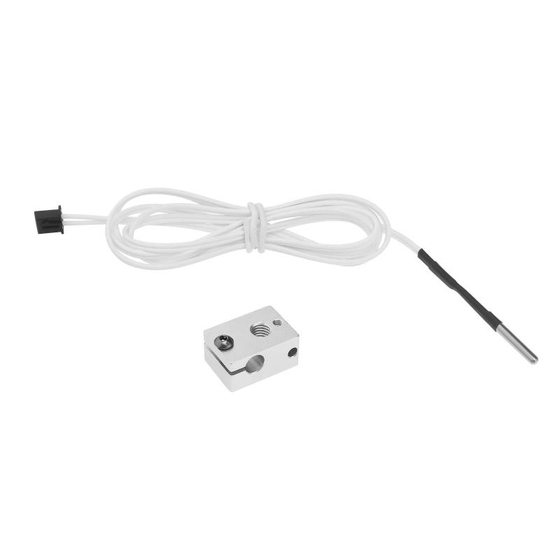 EMSea 1 Set 3D-Drucker-Heizblock-Kit, 3D-Drucker-Sensor-Heizblock, 3D-Drucker-Thermistor-Gehäusekabel, Heizblock, kompatibel mit E3D V6 Clone von EMSea