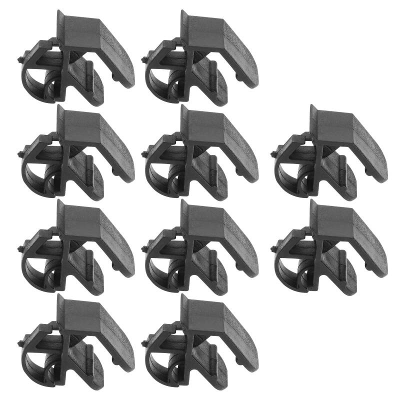 EMSea 10 Stück Schwarze Motorhaubenstrebe Stangenhalter Clips Motorhaubenstrebe Stangenhalter Kunststoffklammern Kompatibel mit Ford Transit 1629999 E865419S E865419 von EMSea