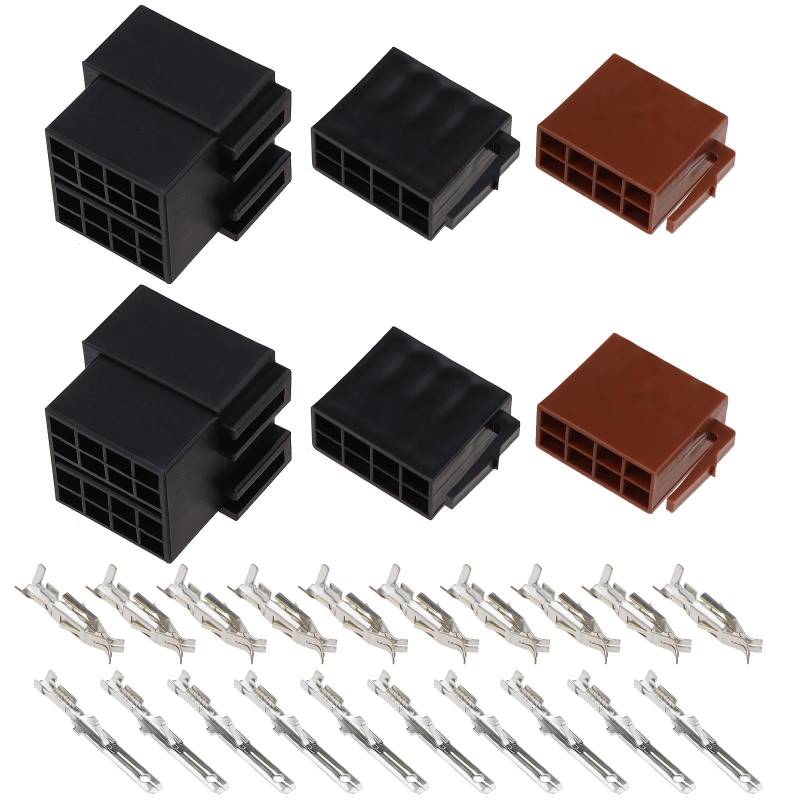 EMSea 2 Sets 16 Pin Auto Audio Verkabelung Kabel Adapter Auto Stereo Radio Loom Adapter 16 Pin ISO Terminal Connector für Reparatur ISO Stecker von EMSea