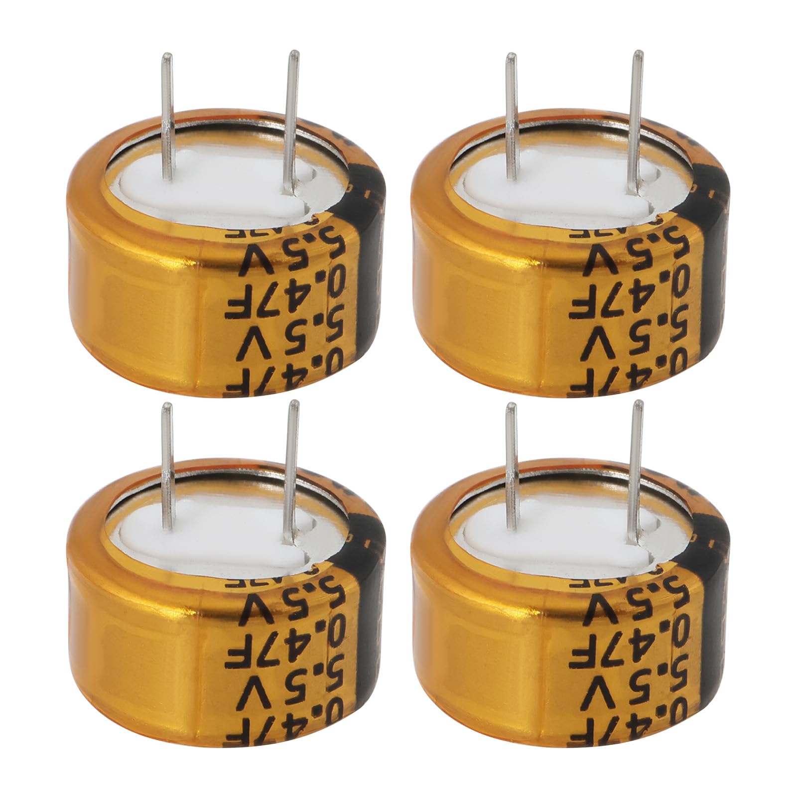 EMSea 4 Stück 0,47 F 5,5 V Superkondensator Typ C Knopfkondensator 14 X 7 Mm Kondensator für Autorekorder Smart Instruments Vakuumschalter von EMSea