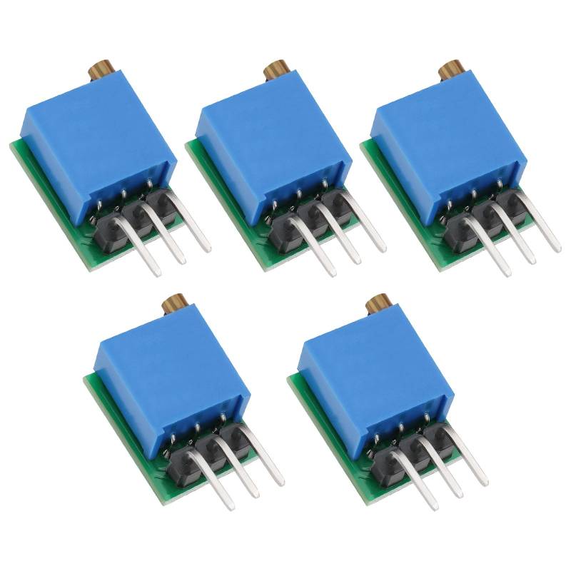 EMSea 5 Stück 0,8 Hz-60 Hz Einstellbarer Signalgenerator Rechtecksignalgenerator NE555-Modul Frequenzeinstellbarer Signalgenerator DC 5-15 V von EMSea