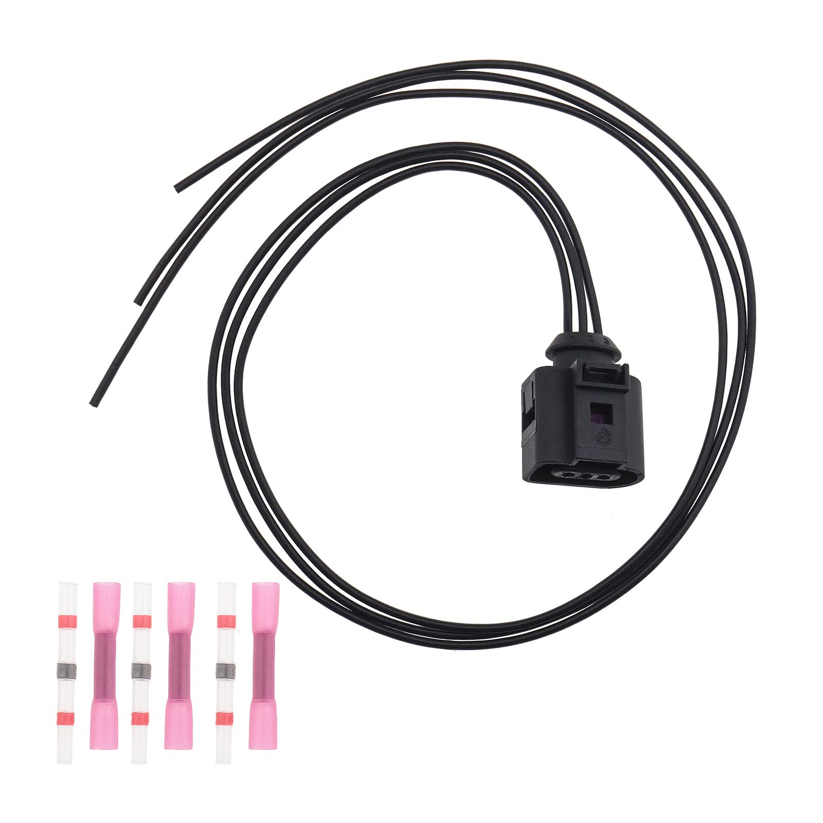 EMSea Flexibles Anschluss-Set mit Kabel und Schrumpfverbinder, kompatibel mit VW, kompatibel mit Audi 1J0973703, 3-polig (weiblich) von EMSea