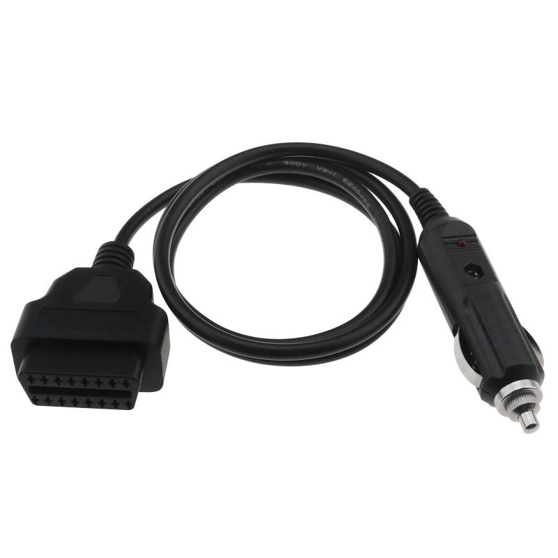 EMSea Zigarettenanzünder-Stecker auf OBD2-Buchse Adapter Zigarettenanzünder-Stecker auf OBD2-Buchse Verlängertes Ladekabel Zubehör für Ladegeräte Navigatoren von EMSea