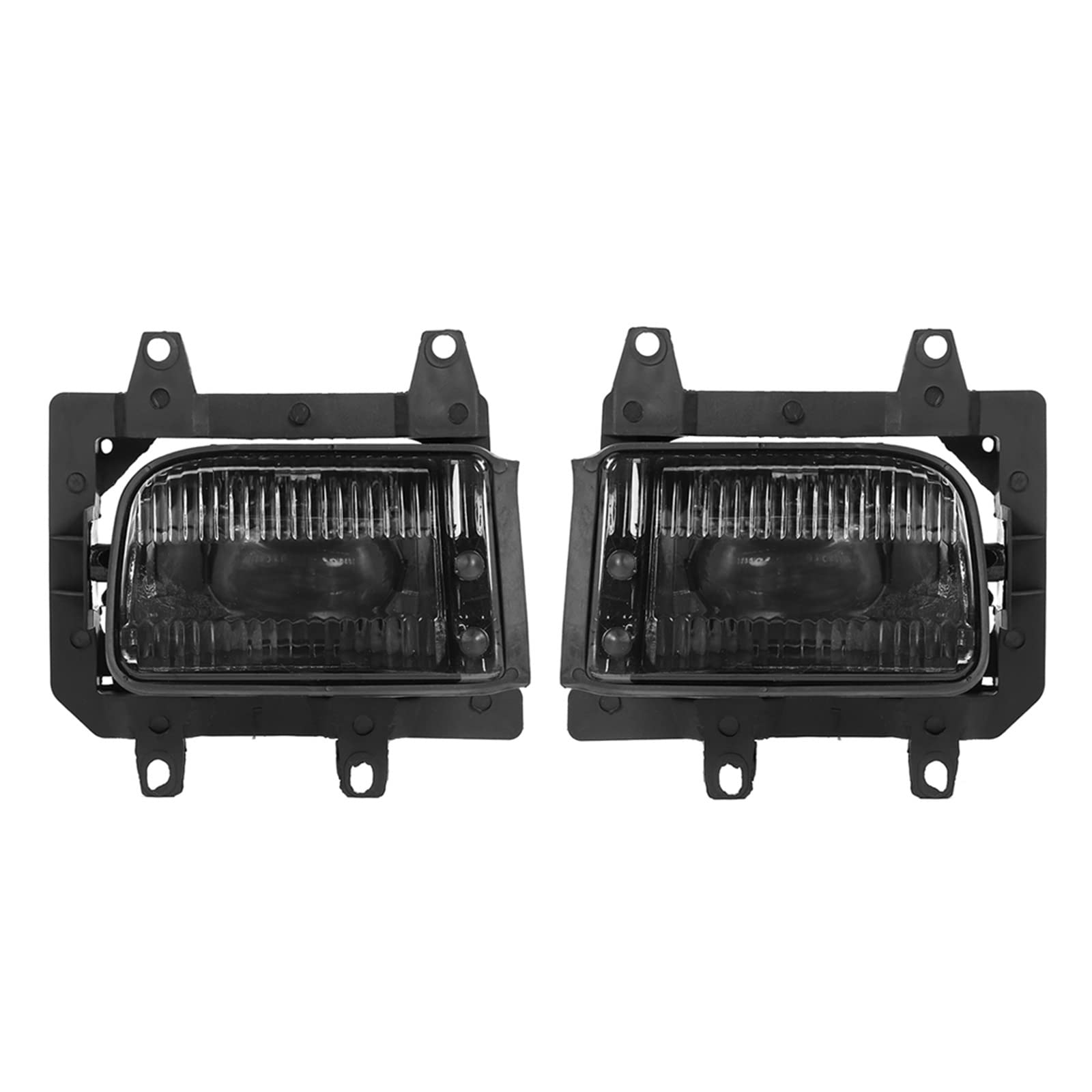 EMTOG 1 Paar Frontstoßstange Nebelscheinwerfer Nebelscheinwerfer mit Glühlampen passend for BMW E30 318i 1985-1993 63171385945 63171385946 Abdeckung für Nebelscheinwerfer von EMTOG