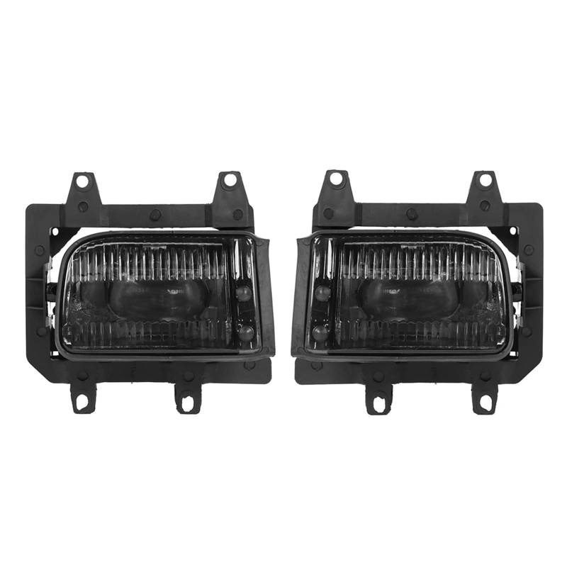 EMTOG 1 Paar Frontstoßstange Nebelscheinwerfer Nebelscheinwerfer mit Glühlampen passend for BMW E30 318i 1985-1993 63171385945 63171385946 Abdeckung für Nebelscheinwerfer von EMTOG