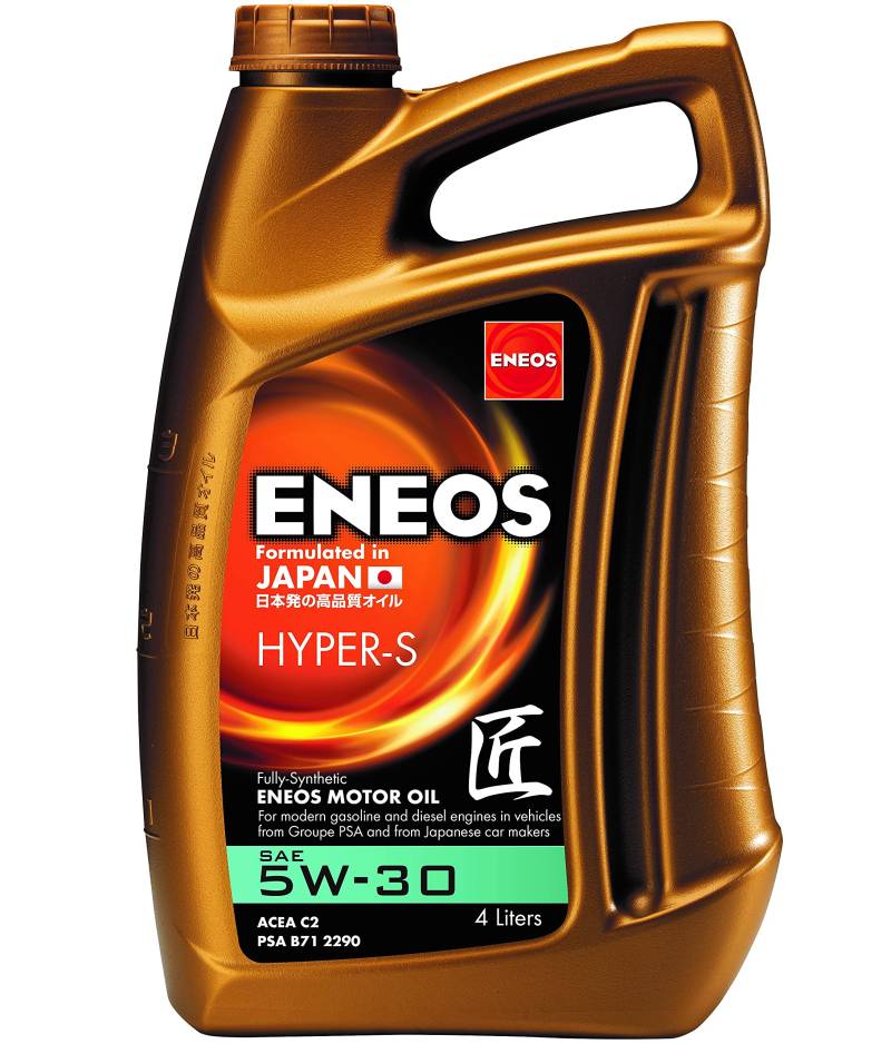 ENEOS Motoröl 5W30 “PREMIUM HYPER” 4L - Motorenöl für Auto - Vollsynthetisch Motor Öl - Weniger Kraftstoffverbrauch - Motorschutz von Eneos