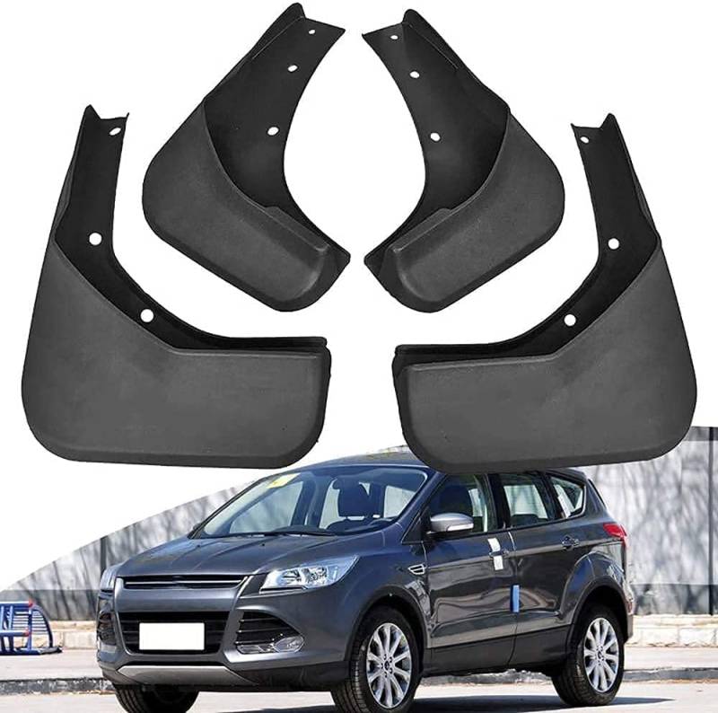 ENFILY 4 Stück 100% Auto Schmutzfänger für Ford Kuga 2013 2014 2015 2016 2017 2018 2019, Escape 2020, Spritzschutz vorne und hinten Kotflügel-Styling Trim Ersatz Zubehör von ENFILY