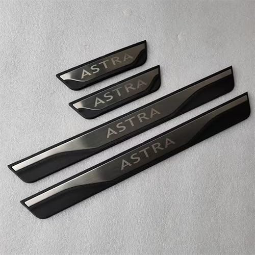 ENFILY 4Pcs Auto Inneneinstiegsleisten Schutz Zubehör für Opel Vauxhall Astra 2010-2021, Abriebschutz Schwelle Willkommen Pedalleiste Abdeckung, Edelstahl Styling Dekoration von ENFILY